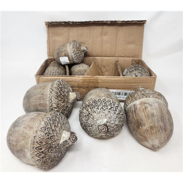 Acorns Ceramic (4Lg & 4Sm)