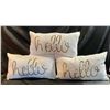 Image 1 : Hello gold cushion set
