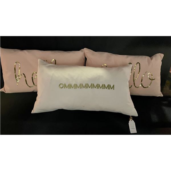 Ommm / Hello / Hello cushions