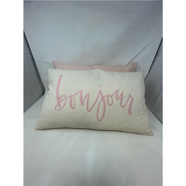 Bonjour / Pink Cusion set