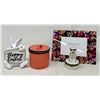 Image 1 : Easter Bunny Ornament / Choral Jar / Floral Picture Frame / Polar Bear Container