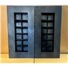 Image 1 : Rustic Wall Decor, 2 pc / 12 slots per decor box