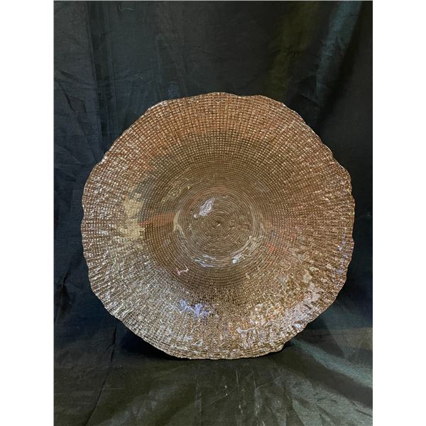 Gold bowl  19" diameter