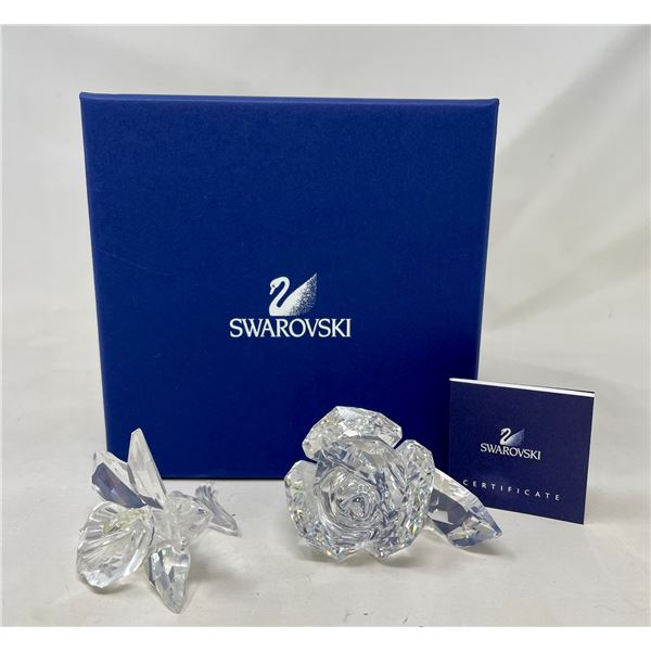 Swarovski Rose & flower Crystals 3" Height