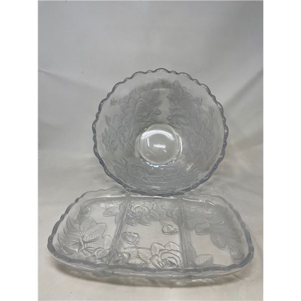 Nova Crystal Bowl and Nut tray