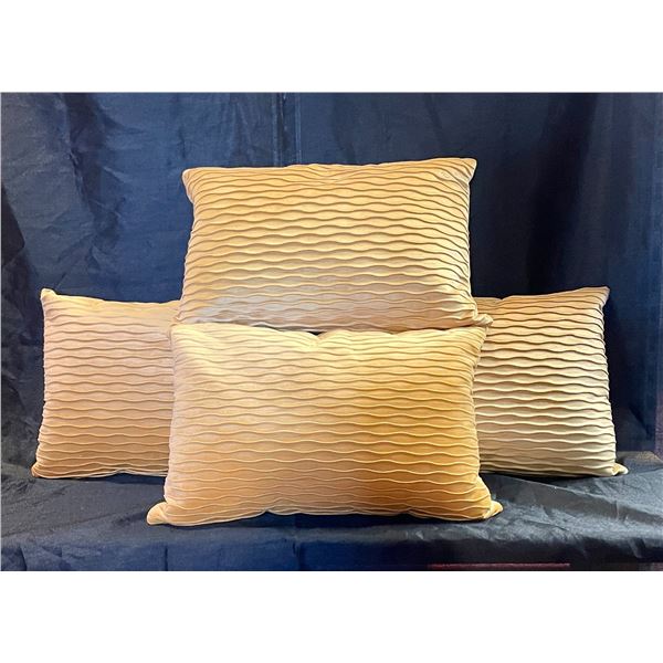 Gold Pillows, set of 4 7X12"