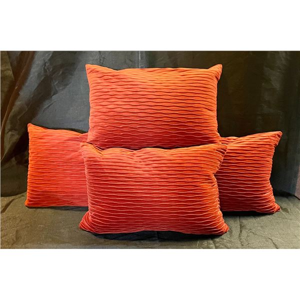 Rust Coloured Pillows x 4