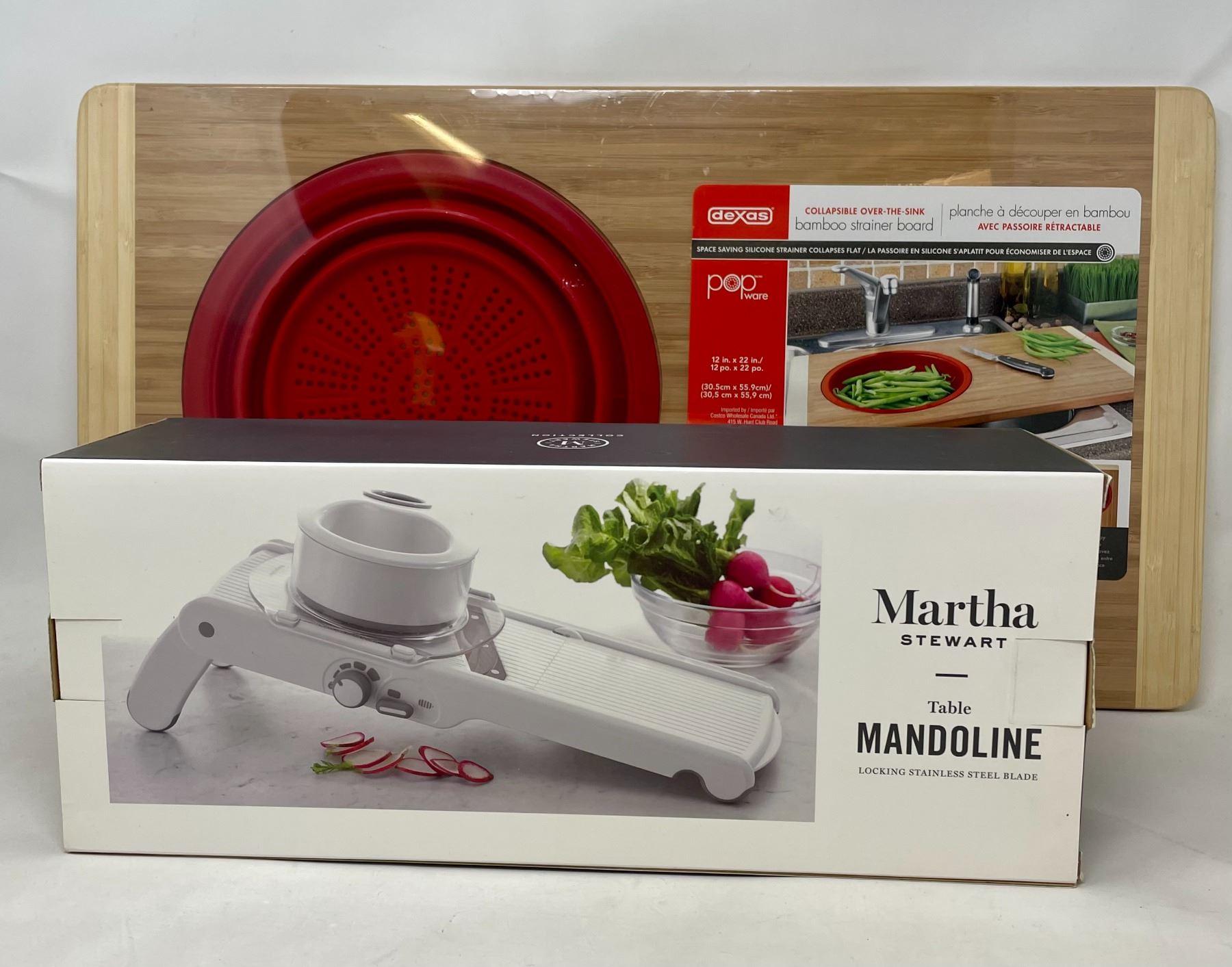 New Bamboo Strainer Board &amp; Martha Stewart Mandoline