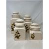 Image 1 : Ceramic Canisters x4, 7-12"