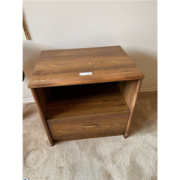 Solid Wood Night Stand 17D 23W 22H