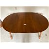 Image 3 : Solid Wood Dining Table With Extension Leaf In Table 58W 40D 29H