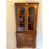 Image 1 : Vintage Solid Wood Corner China Cabinet 76H