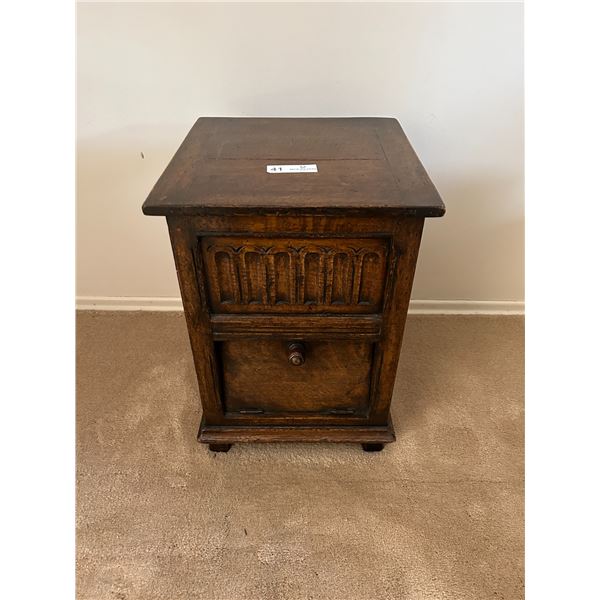 Solid Wood Night Stand 14W 14D 19H