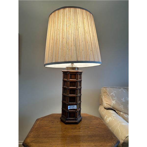 Vintage Wooden Lamp 13D 33H