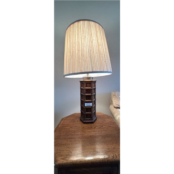 Vintage Wooden Lamp 13D 33H