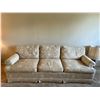 Image 1 : Beige Flower Pattern 3 Seater Couch 90W 36D 35H