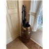 Image 1 : Umbrella And Vintage Storage Wooden Barrel 26H