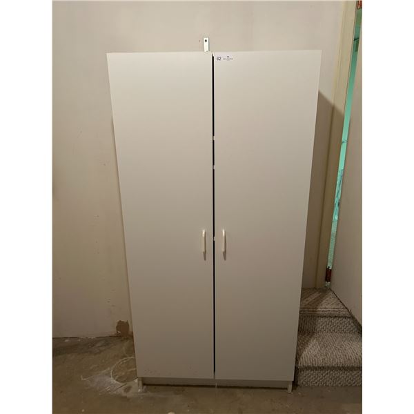White 2 Door Cabinet 32W 17D 65H