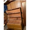 Image 1 : Wood Bookshelf With A Bottom Dresser Drawers 40W 27D 70H