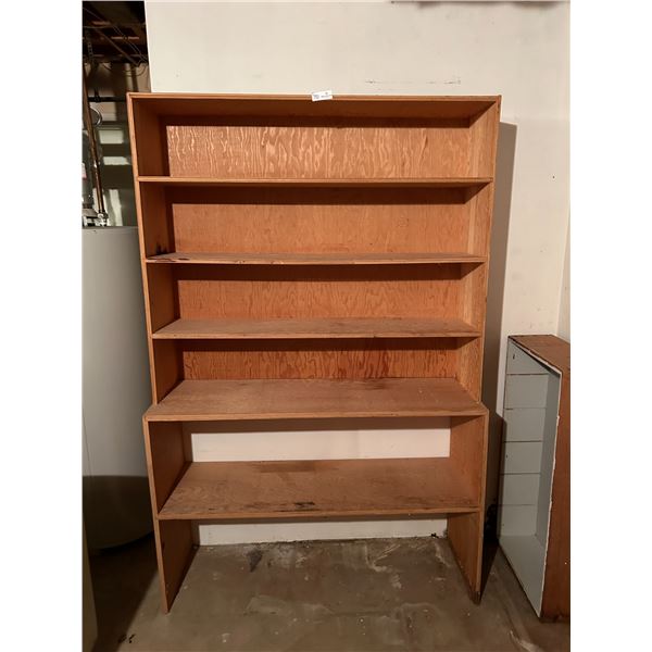 Wood Bookshelf 16D 48W 75H