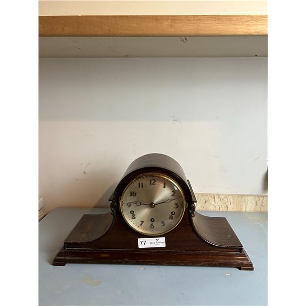 Antique Solid Wood Mantle Clock 19W 7D 10H