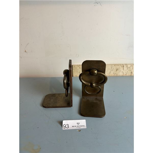 Brass Door Knocker Book Ends 6H