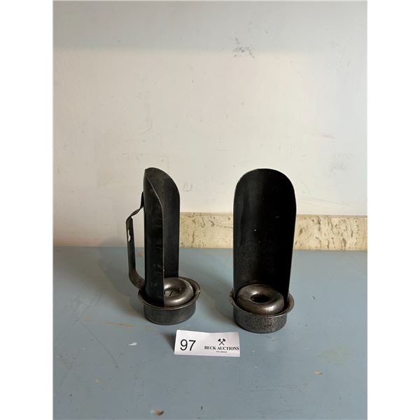 Iron Vintage Candle Holders 8H