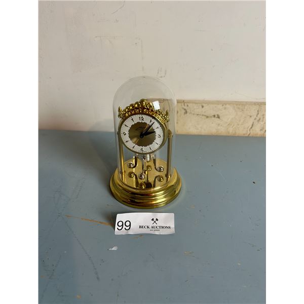 Vintage Brass Domed Clock 3D 6H