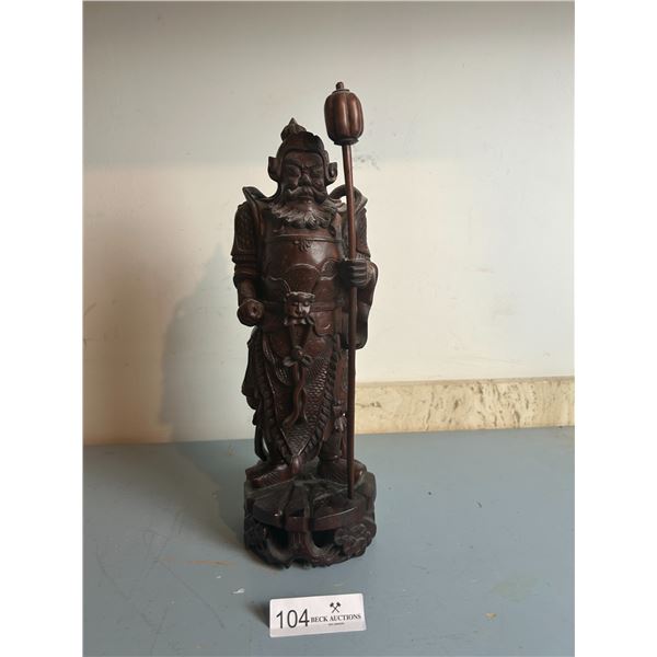 Guan Yu Chinese Wood Statue 5D 15H