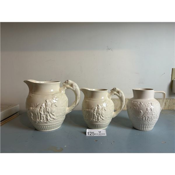 White Vintage Milk Jugs Assorted Sizes