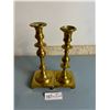 Image 1 : Pair Of Brass Candle Holders 10H