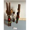Image 1 : Wooden Handmade Christmas Reindeer Decor 5W 12H