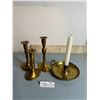 Image 1 : Assortment Of Brass Candle Holders Of Various Sizes