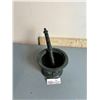 Image 2 : Ceramic Made In Spain Mortar And Pestle 6D 4H