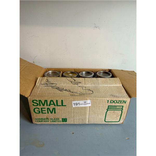1 Dozen Small Gem Mason Jars