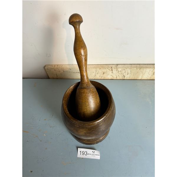 Wooden Motor And Pestle 5D 7H