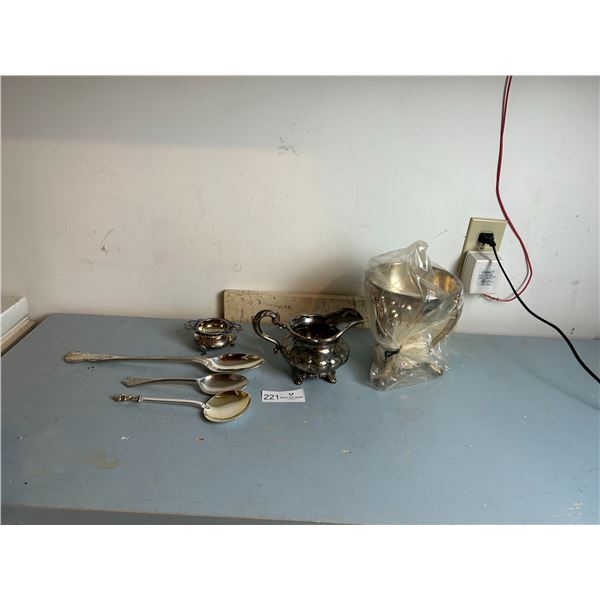 Assortment Of Metal Vintage Tea Set