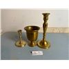Image 1 : Brass Candle Holders And Chalice