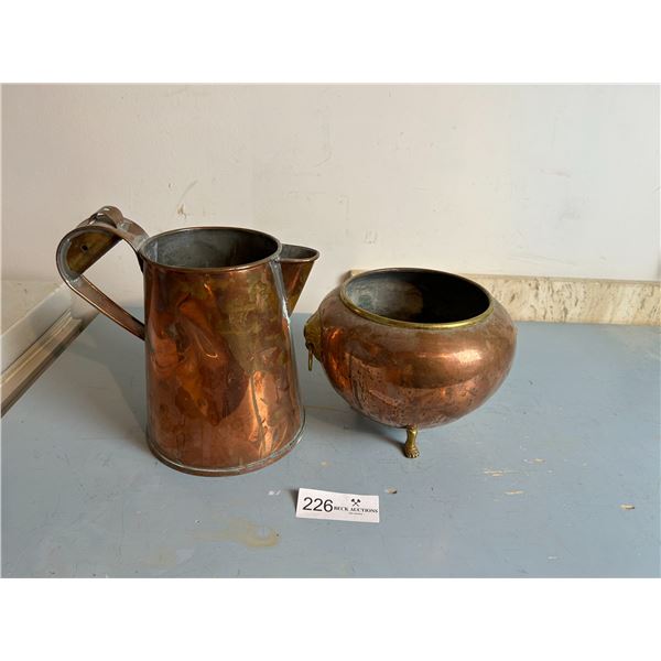 Copper Tea Kettle And Cauldron