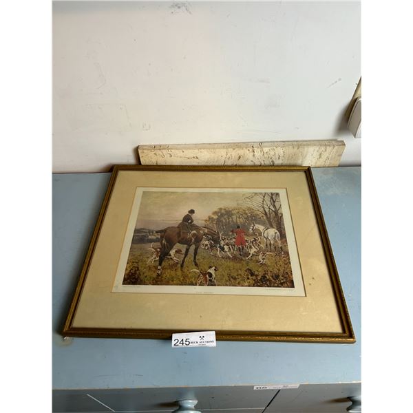 A Collection Of Vintage English Equestrian Paintings
