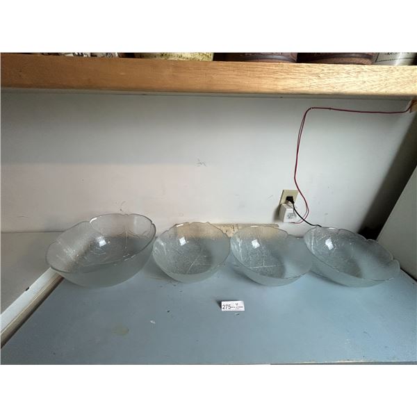 Set Of Large Glass Bowls
