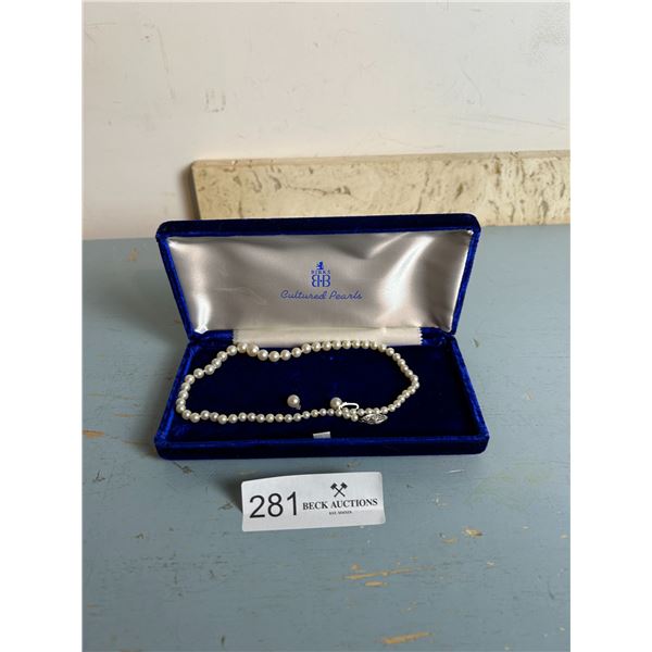 Birks Cultured Pearls And Earrings