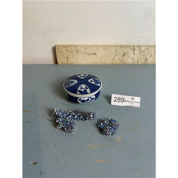 Light Blue Beautiful Costume Jewelry Set