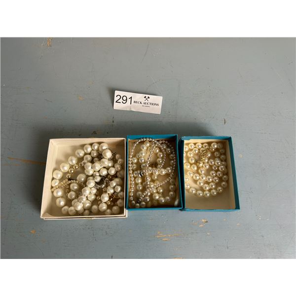 Collection Of Beautiful Costume Pearl Necklaces