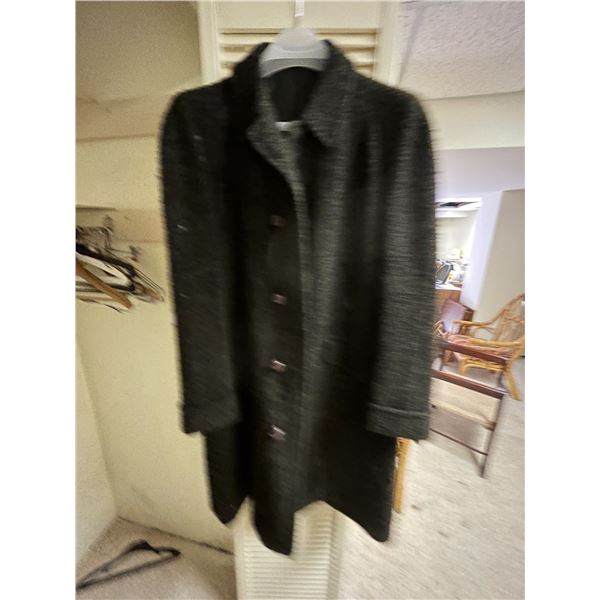 Medium Dark Brown Limited Addition Chester Barry Wool Trench Coat