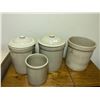 Image 1 : Matching Large Kitchen Ceramic Storage Jars 10-14H 10D