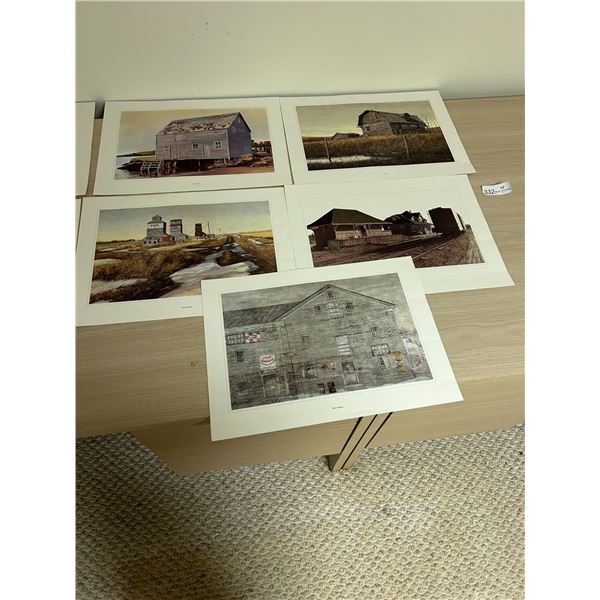 5 Prints By Different Artists 17W 13L