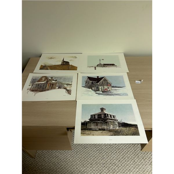 5 Prints By Different Artists 17W 13L