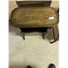 Image 2 : Vintage Solid Wood Chair And Side Table