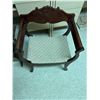 Image 3 : Vintage Solid Wood Chair And Side Table